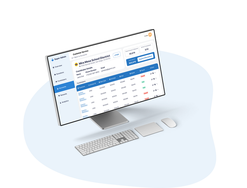 1. Set up your Fundraiser